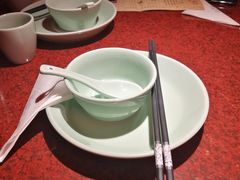 餐具摆设-绿茶餐厅(蓝色港湾店)