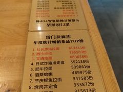 菜单-雷门拉面·现熬骨汤(凯德来福士店)