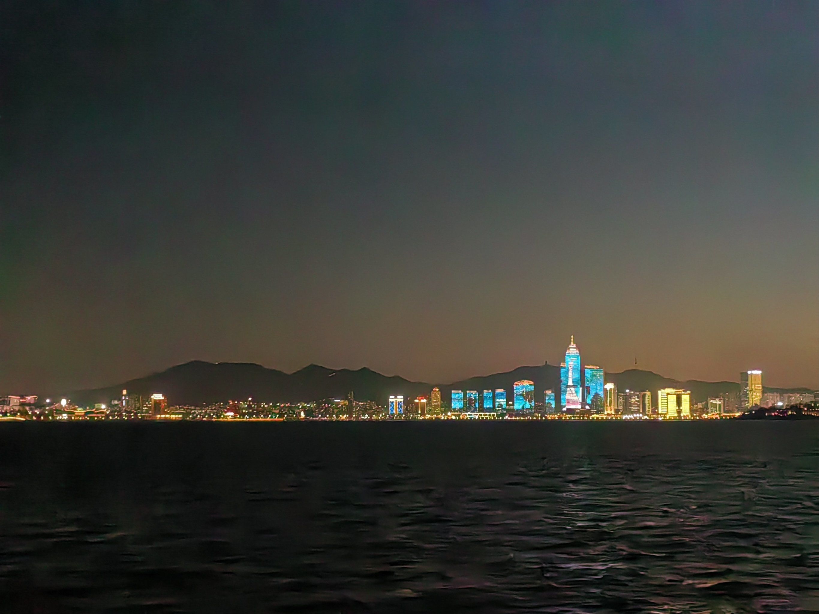 海上看夜景