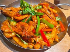 干锅鱿鱼爆爆虾-纳鲁孜·新疆特色餐厅(上海悦荟广场店)