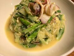 笔管鱼炒小白菜-必点海鲜·鲅鱼水饺(鞍山西道店)