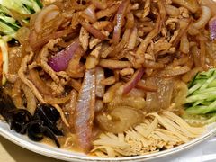 炒肉丝拉皮-清香园大连老菜馆(成仁街店)