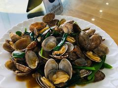 姜葱炒花甲-七鲜渔港美食餐厅(巽寮湾海景店)