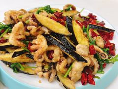 香辣茄子脆八带-庆山饭店·海鲜饺子家常菜(北戴河黑石路店)