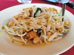 豆干鲜虾芽菜-德成饭店