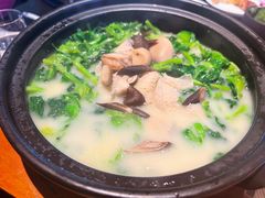 菌菇鱼汤豆苗-宁波柏悦酒店·钱湖渔港