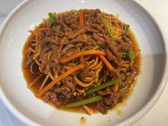 撒子牛肉丝-刘胖子家常菜·蹄花焖藕(中南店)