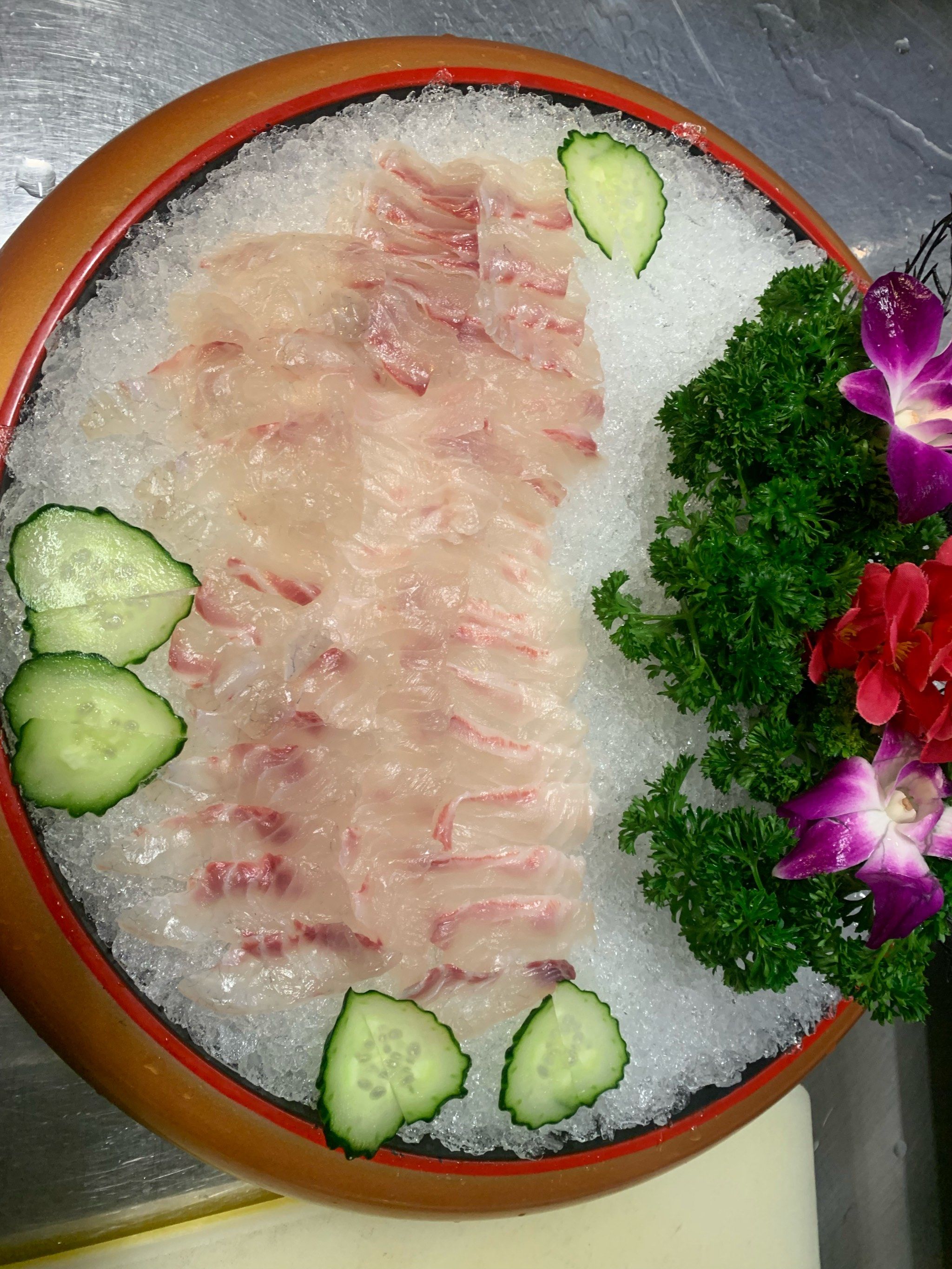 手切鱼刺身,鲜嫩无比