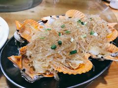 蒜蓉粉丝蒸扇贝-七鲜渔港美食餐厅(巽寮湾海景店)