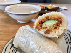 肉松色拉米饭饼-花悦豆香