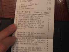 账单-RED LOBSTER(中城西店)