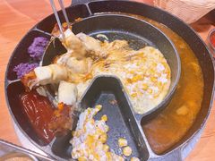 芝士排骨女孩双人锅-肥肥虾庄·金牌油焖大虾(杨园滨江时代walk店)