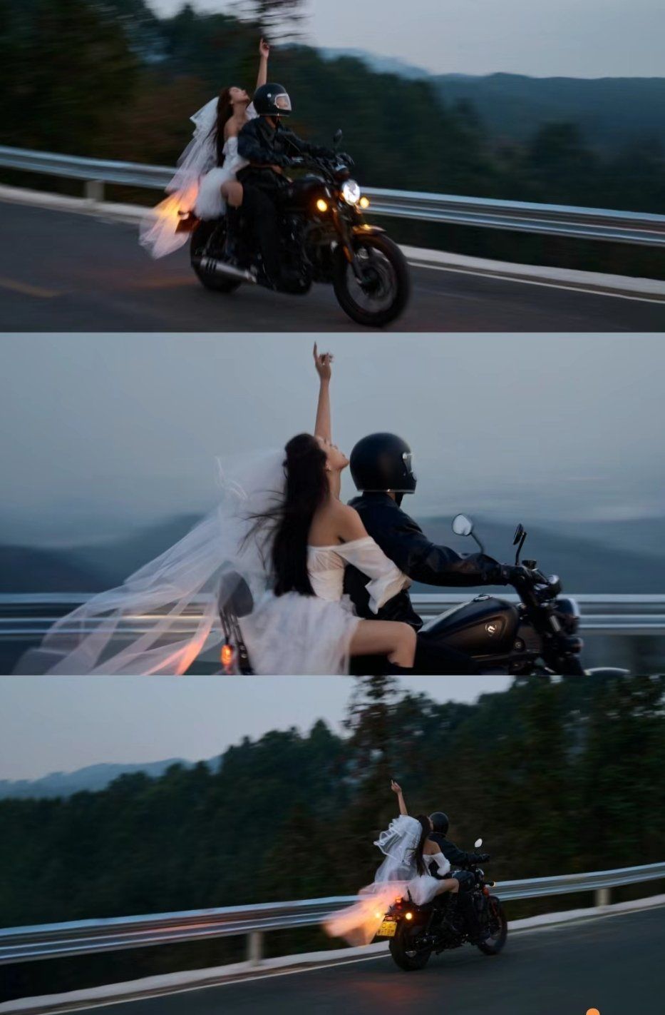 能炫耀一辈子的机车婚纱照,太飒了吧!