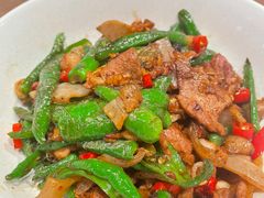 有机辣椒炒肉-大中华酒楼·主席武昌鱼·武汉美食地标(江汉路步行街店)