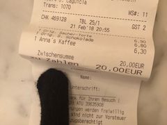 账单-Cafe Sacher(WIEN)