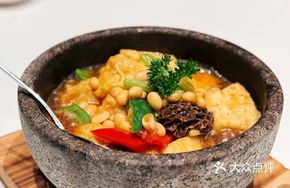 Stone Pot Morel Mushroom Tofu