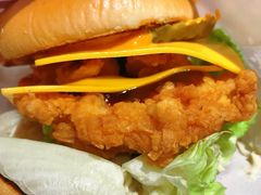 脏脏芝士大虾鸡腿堡-肯德基(燕岭店)