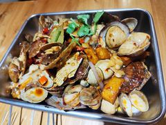 辣炒杂贝加土豆条-一顿烧烤(八经街店)