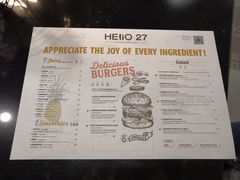 菜单-HELLO 27 意面·沙拉·帕尼尼