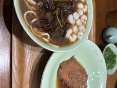 虾爆鳝面-奎元馆.百年奎元.非遗传承(西湖边的解放路店)