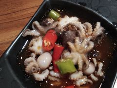 -东来菜馆•手抓海鲜家常菜•海鲜锅贴(鸽子窝店)