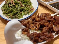 扁豆炒肉丝-姥姥家春饼店(惠新东街店)