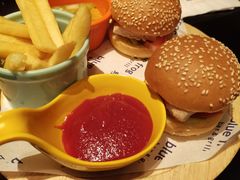 印第安鸡肉迷你汉堡-blue frog蓝蛙(长泰广场店)