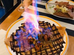 火焰酒燃烧的可丽饼-La Creperie法餐厅(芮欧百货店)