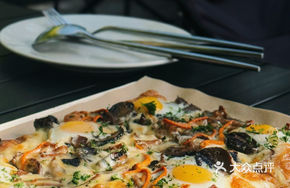 Black Truffle Poached Egg Mushroom Crepe