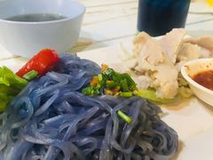 -蝶豆花蓝面条