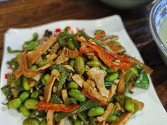 青椒干子肉丝-韩萍老南京馄饨(河西万达店)