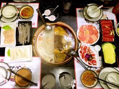餐具摆设-同心如意传统铜火锅