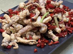 干煸鱿鱼须-大眼锅贴水饺(河东店)