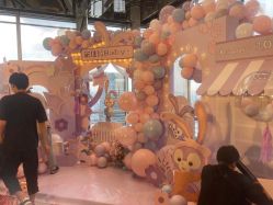 -团子宝宝宴派对百日宴生日布置策划·求婚策划·气球布置别墅民宿