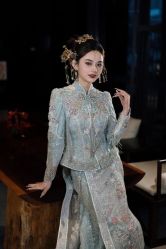 -懿沉香中式嫁衣礼服秀禾服龙凤褂马来褂旗袍总店