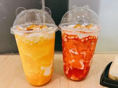 芒果脏脏茶-艾莱克咖啡面包坊·甜心对白