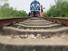 -乌龙涧铁道铁轨景