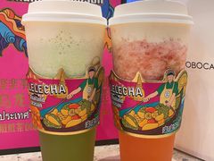 桃子草莓酪酪-LELECHA乐乐茶(月星环球港店)