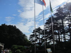早上窗口的风景-黄山北海宾馆