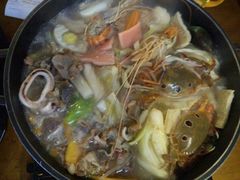 牛肉海鲜年糕火锅-辛明堂洞韩式芝士年糕火锅(万达店)