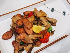烟笋炒腊肠-天龙宝严素食馆(大兴善寺店)