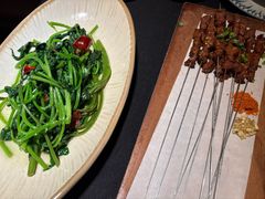 炝炒地瓜叶-山石榴·贵州菜(丰盛里店)