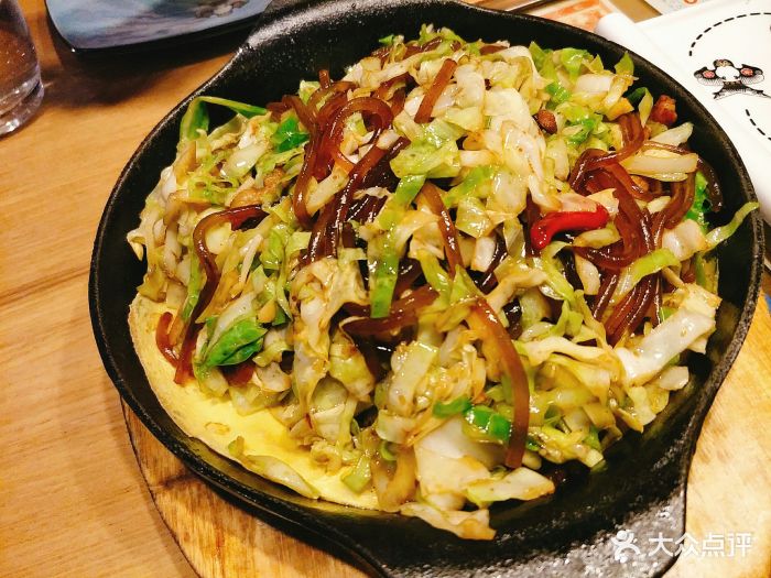 铁板粉丝包菜
