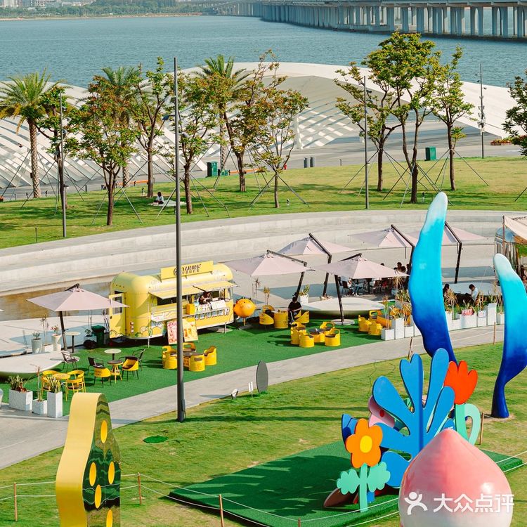 深圳海边露营咖啡🌉•摩天轮下吹浪漫海风🌊