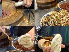 -清真马乐贝腊牛肉蛋黄菜夹馍(马蓉洒金桥店)