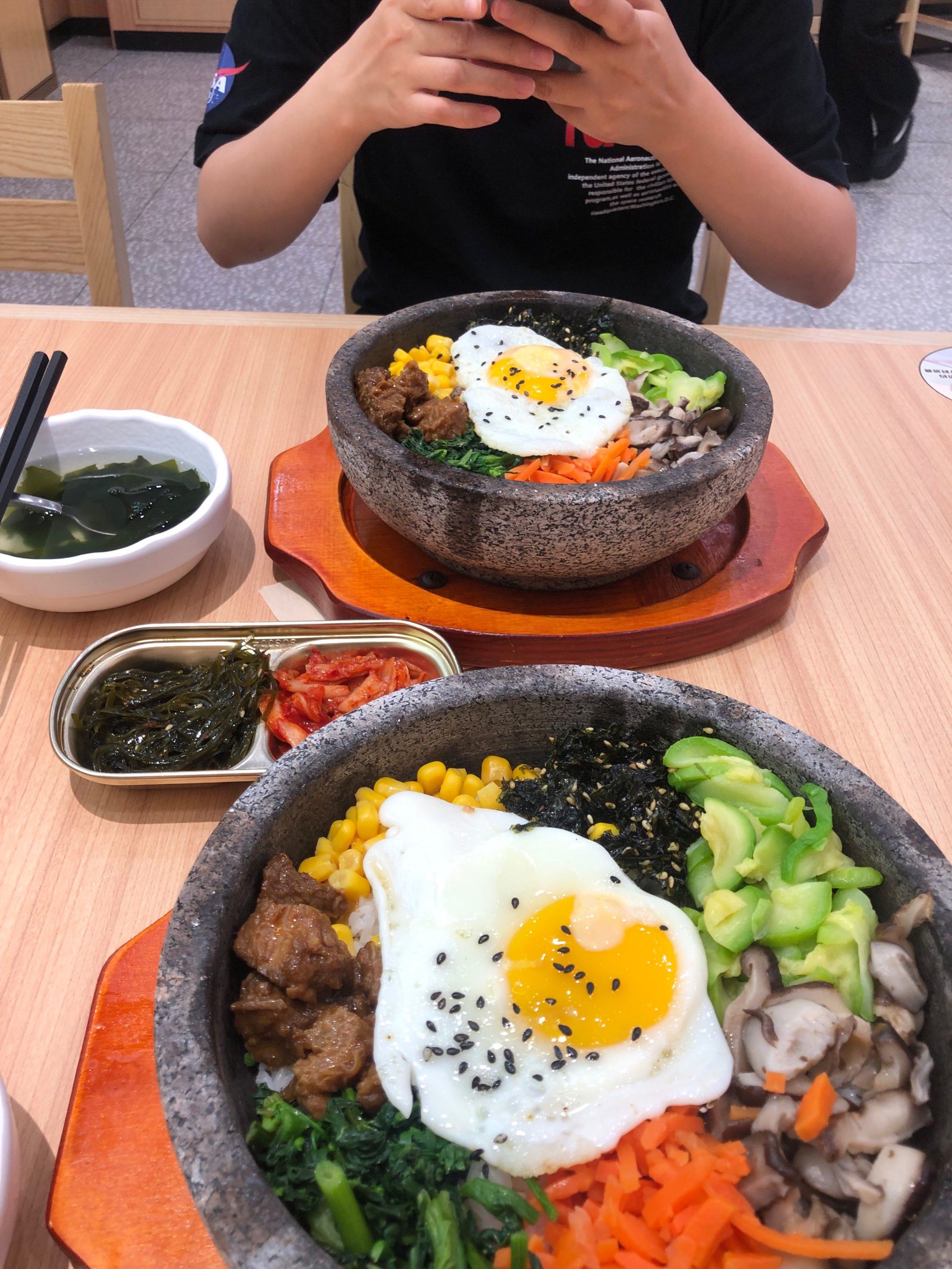 第一次吃石锅牛肉拌饭