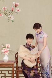-时光纪亲子全家福照相馆(静安店母女写真父母纪念照)