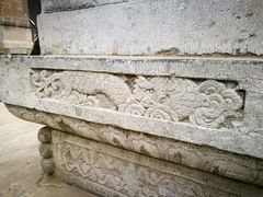 庙门石狮基座-洛阳周公庙博物馆