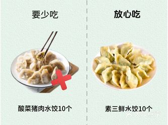 ️减肥饺子这样吃，掉秤快热量对比图