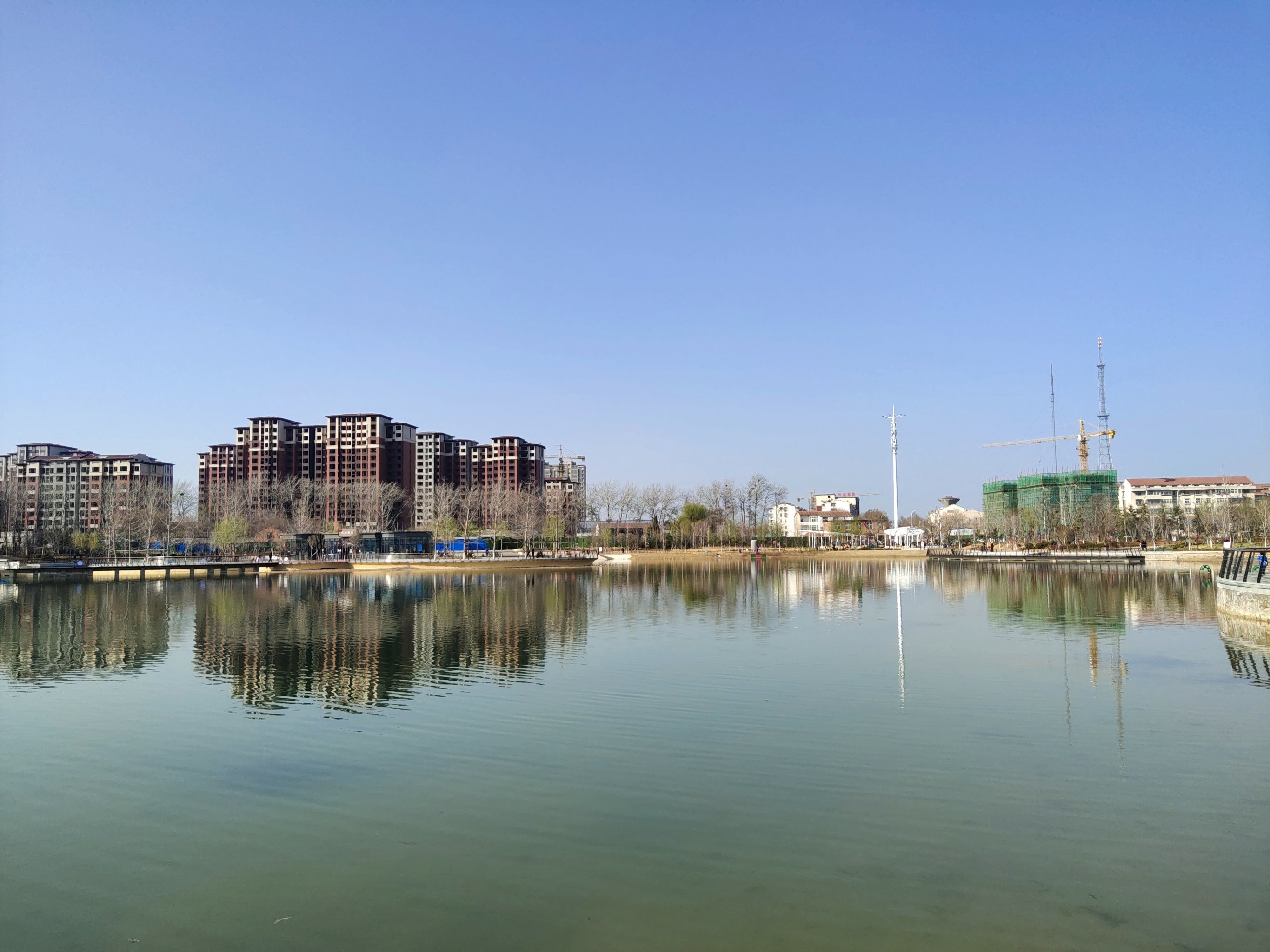 温县新建的公园,规模比子夏公园稍微小一点